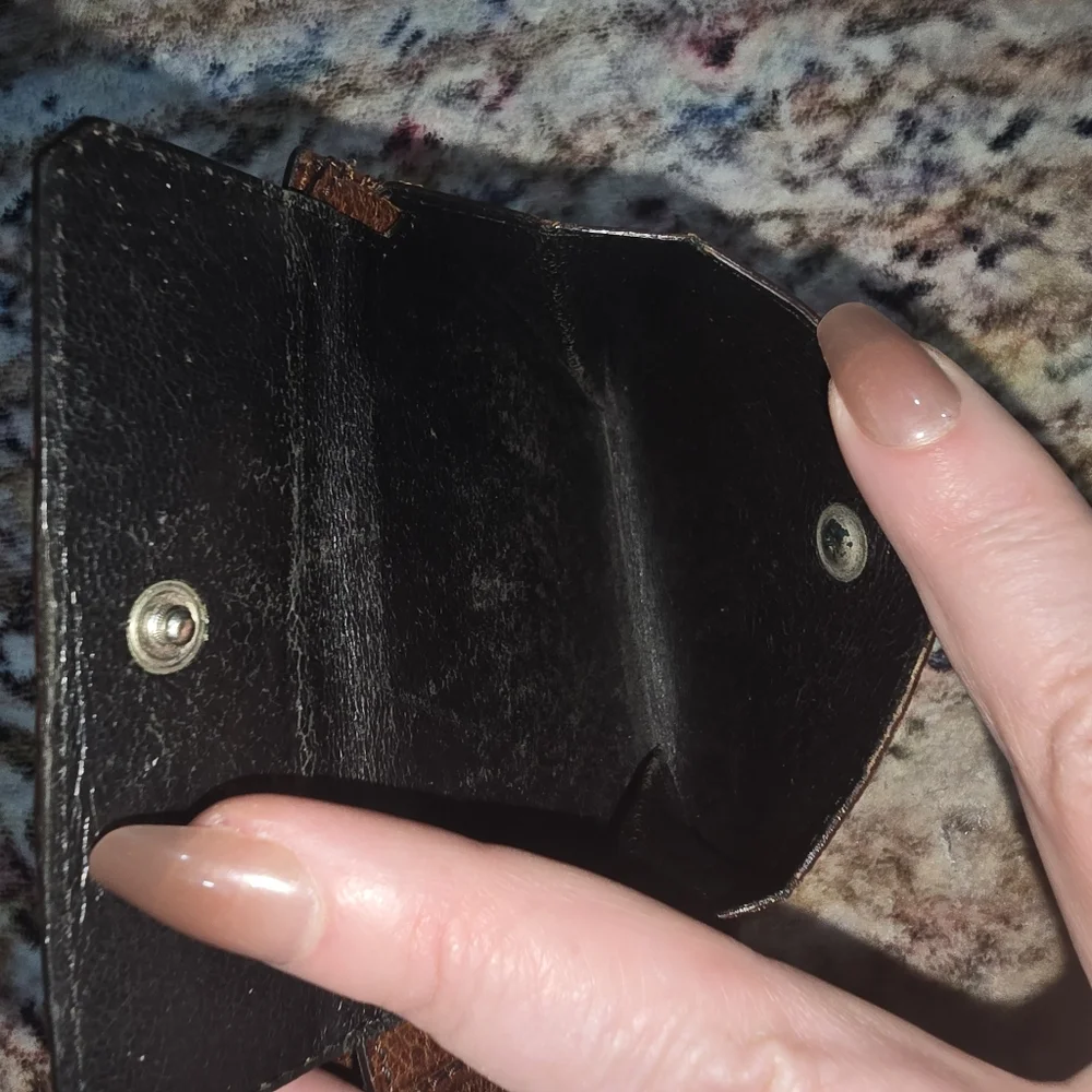 Salvatore Ferragamo Brown Pebbled Leather Bifold Wallet